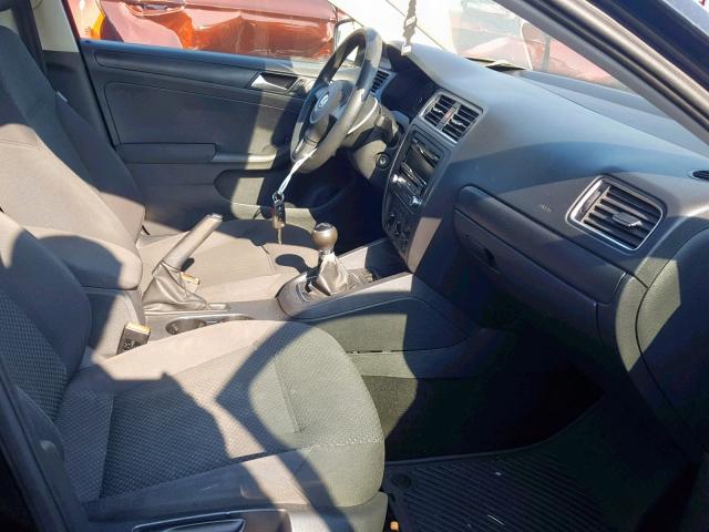 3VW1K7AJ2CM337623 - 2012 VOLKSWAGEN JETTA BASE 黑色 照片 5