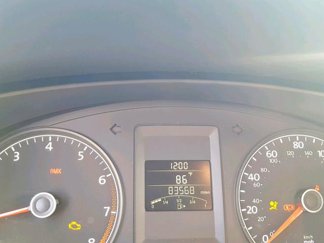 3VW1K7AJ2CM337623 - 2012 VOLKSWAGEN JETTA BASE 黑色 照片 8