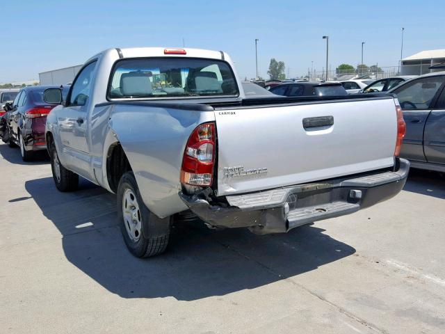 5TENX22N07Z325781 - 2007 TOYOTA TACOMA SILVER photo 3