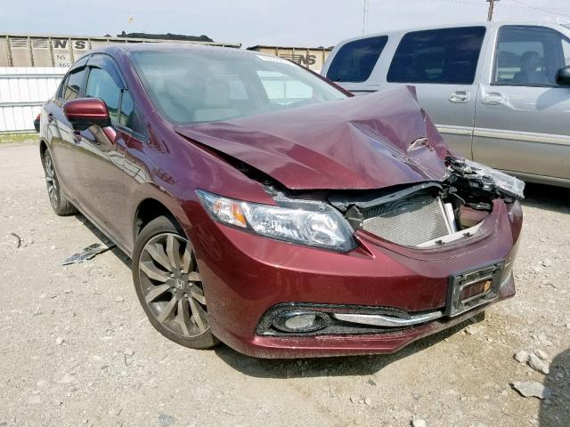 19XFB2F90EE059134 - 2014 HONDA CIVIC EXL 勃艮第红 照片 1