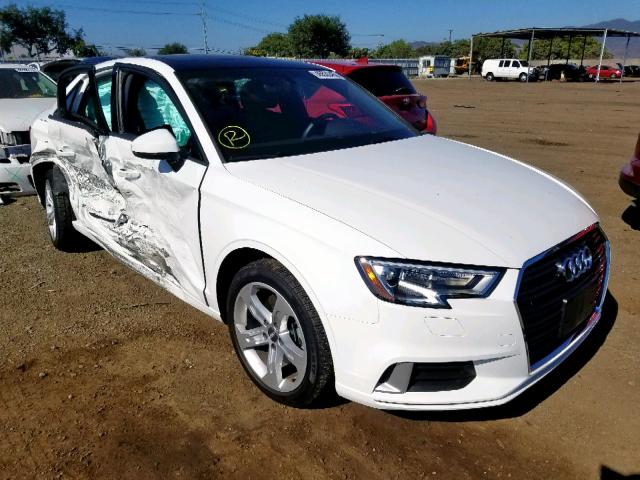 WAUAUGFF0J1089641 - 2018 AUDI A3 PREMIUM WHITE photo 1