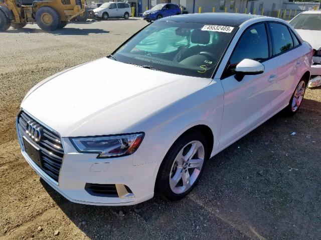 WAUAUGFF0J1089641 - 2018 AUDI A3 PREMIUM WHITE photo 2