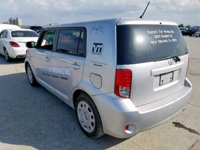 JTLZE4FEXCJ029107 - 2012 TOYOTA SCION XB 银色 照片 3