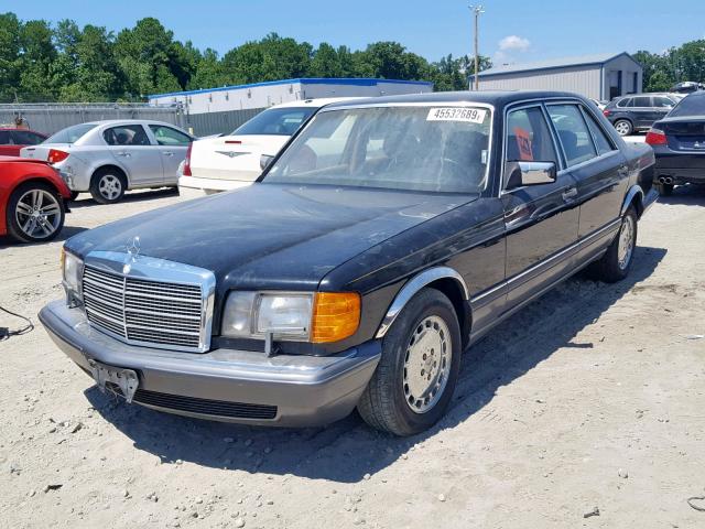 WDBCA35E6MA572513 - 1991 MERCEDES-BENZ 420 SEL BLACK photo 2