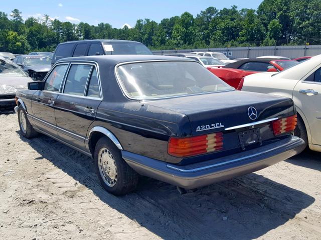 WDBCA35E6MA572513 - 1991 MERCEDES-BENZ 420 SEL BLACK photo 3