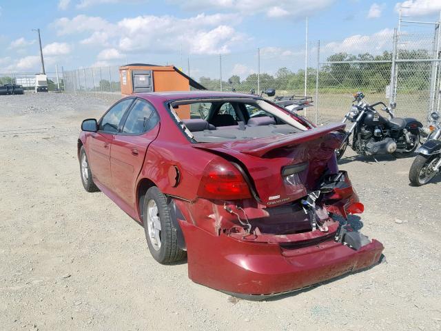 2G2WP522X41294927 - 2004 PONTIAC GRAND PRIX RED photo 3