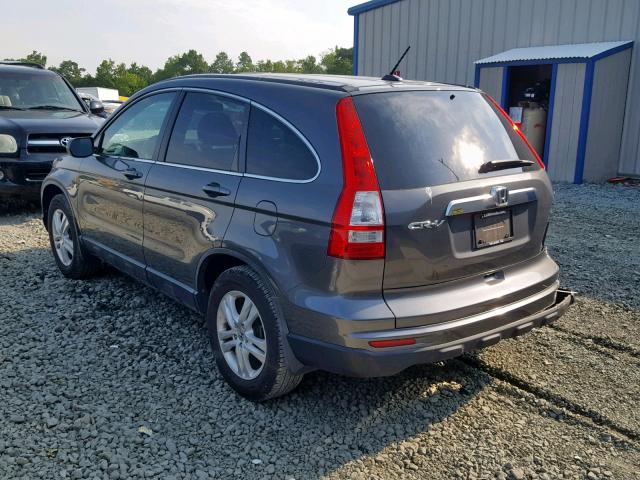 5J6RE3H72BL036733 - 2011 HONDA CR-V EXL GRAY photo 3