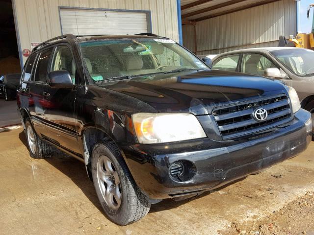 JTEGD21A250113151 - 2005 TOYOTA HIGHLANDER BLACK photo 1