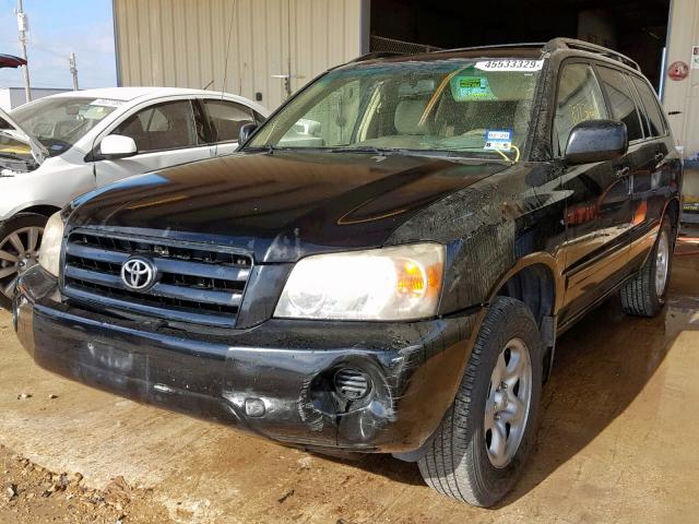 JTEGD21A250113151 - 2005 TOYOTA HIGHLANDER BLACK photo 2