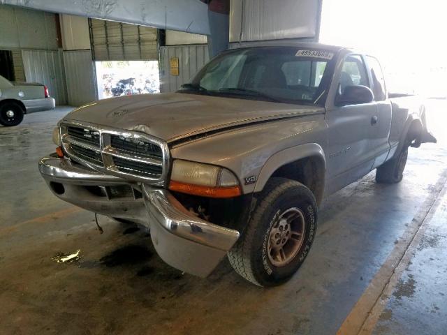 1B7GG22Y4XS249716 - 1999 DODGE DAKOTA GRAY photo 2