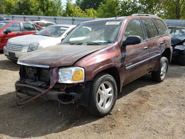 1GKDT13S262218163 - 2006 GMC ENVOY RED photo 2