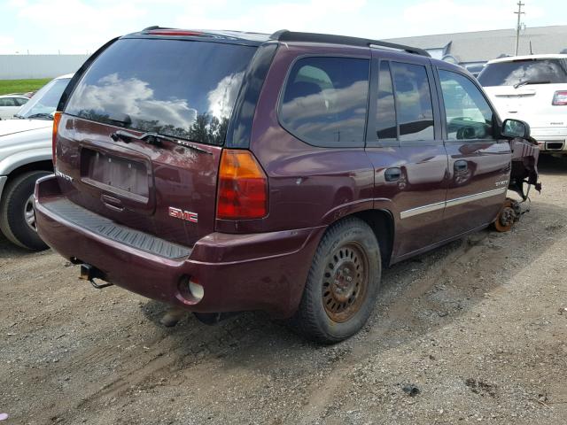 1GKDT13S262218163 - 2006 GMC ENVOY RED photo 4