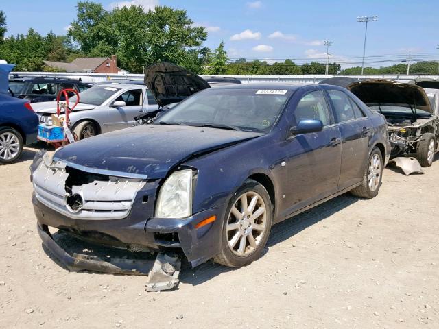 1G6DC67A160121271 - 2006 CADILLAC STS BLUE photo 2