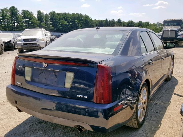 1G6DC67A160121271 - 2006 CADILLAC STS BLUE photo 4