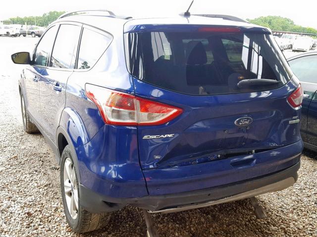 1FMCU0GX4FUA99780 - 2015 FORD ESCAPE SE BLUE photo 3