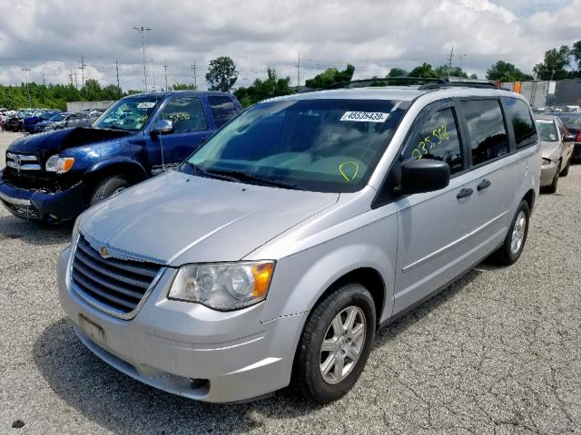 2A8HR44H58R115302 - 2008 CHRYSLER TOWN & COU BLUE photo 2