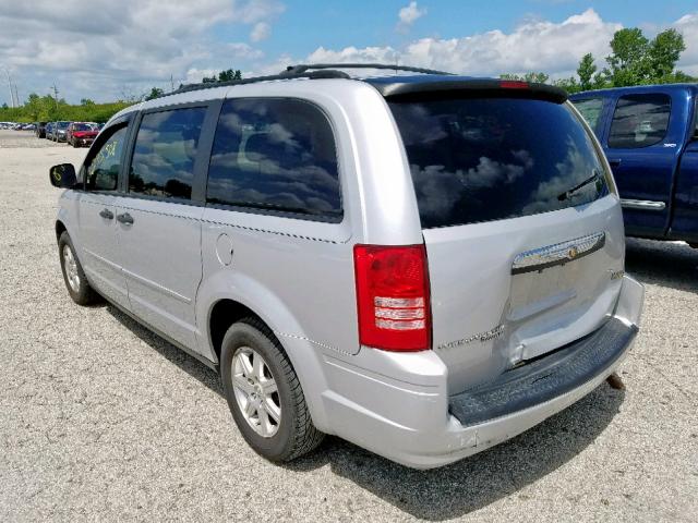 2A8HR44H58R115302 - 2008 CHRYSLER TOWN & COU BLUE photo 3