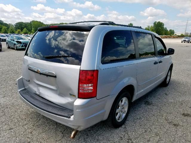 2A8HR44H58R115302 - 2008 CHRYSLER TOWN & COU BLUE photo 4