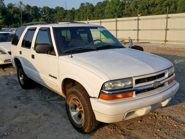 1GNCS13W02K189700 - 2002 CHEVROLET BLAZER WHITE photo 1