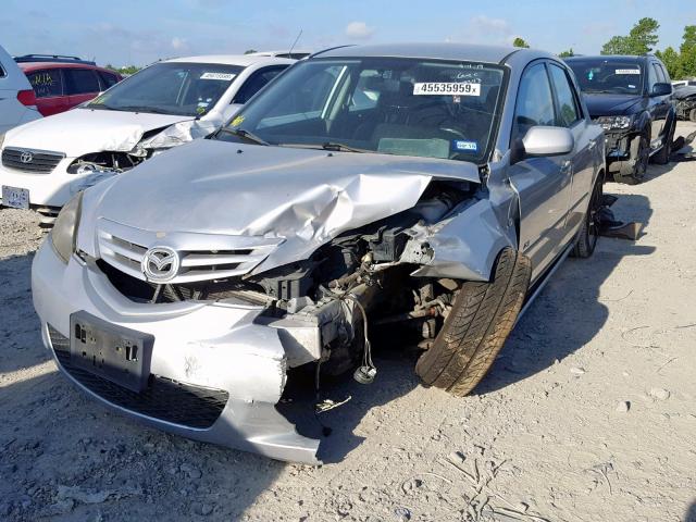 JM1BK143051307960 - 2005 MAZDA 3 HATCHBAC SILVER photo 2