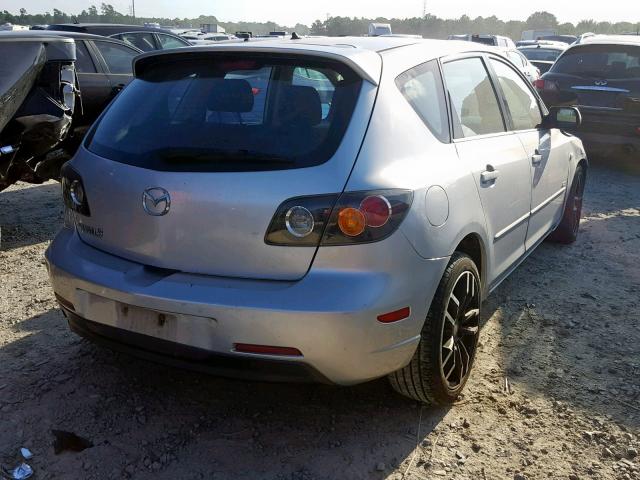 JM1BK143051307960 - 2005 MAZDA 3 HATCHBAC SILVER photo 4