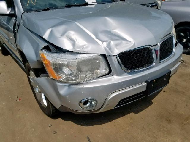 2CKDL63F066054631 - 2006 PONTIAC TORRENT SILVER photo 9