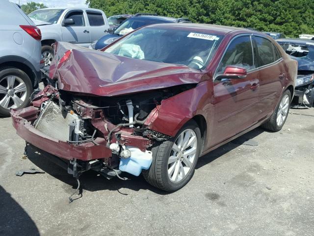 1G11D5SL6FF253335 - 2015 CHEVROLET MALIBU 2LT RED photo 2