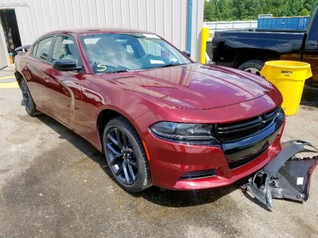 2C3CDXBG8KH507946 - 2019 DODGE CHARGER SX MAROON photo 1