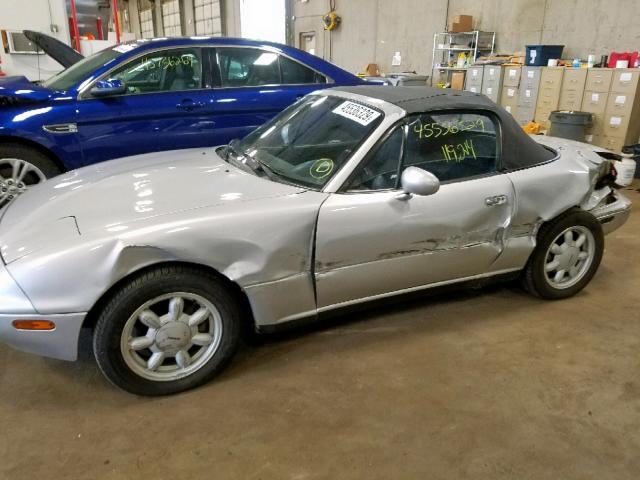 JM1NA3519M0200614 - 1991 MAZDA MX-5 MIATA SILVER photo 9