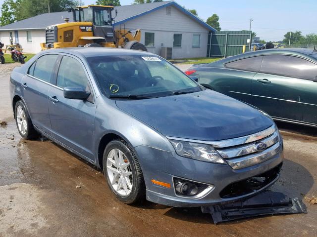 3FAHP0JA1CR178452 - 2012 FORD FUSION SEL BLUE photo 1