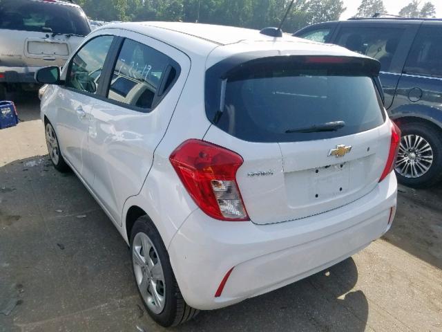 KL8CB6SA1KC731949 - 2019 CHEVROLET SPARK LS WHITE photo 3