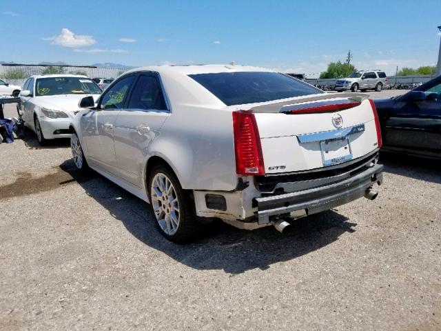 1G6DP5E32D0163559 - 2013 CADILLAC CTS PREMIU WHITE photo 3