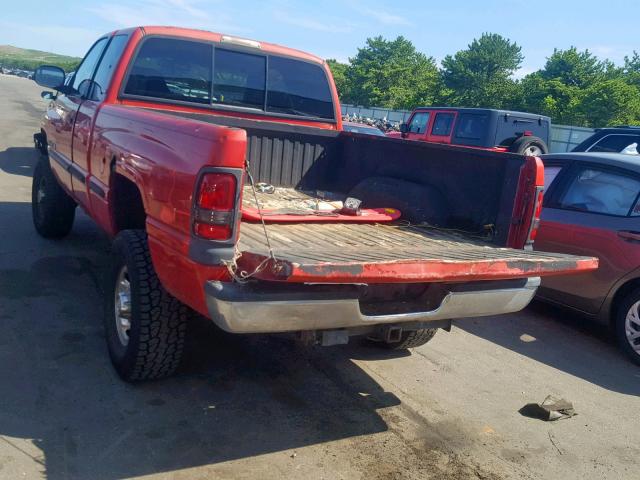 3B7KF22Z4WG110505 - 1998 DODGE RAM 2500 RED photo 3