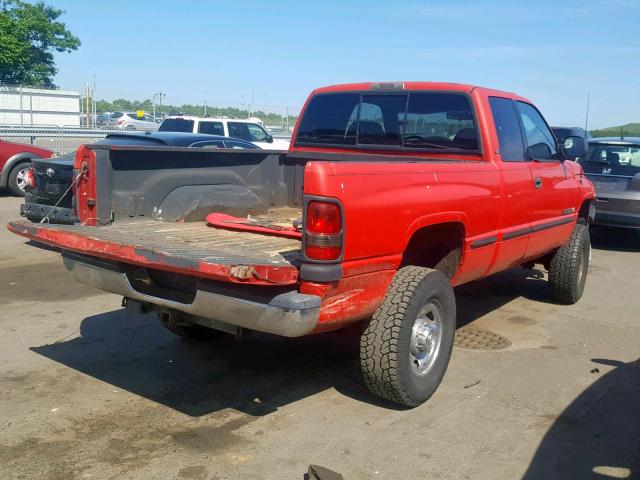 3B7KF22Z4WG110505 - 1998 DODGE RAM 2500 RED photo 4