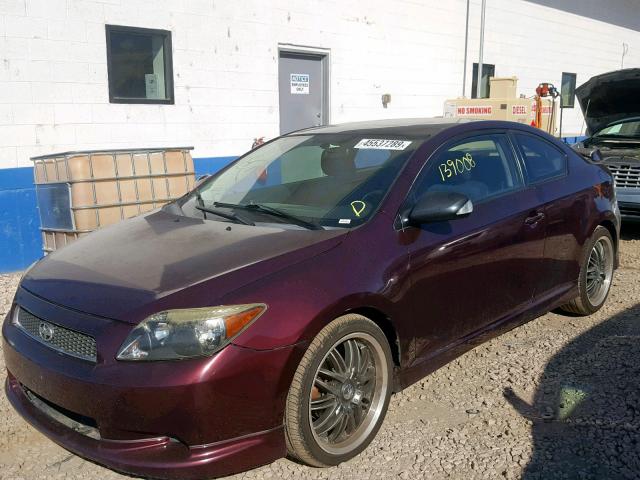 JTKDE177060103559 - 2006 TOYOTA SCION TC მუქწითელი ფოტო 2