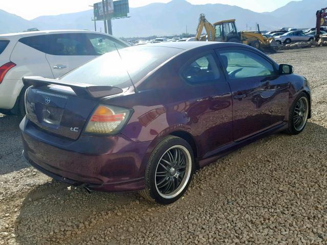 JTKDE177060103559 - 2006 TOYOTA SCION TC მუქწითელი ფოტო 4