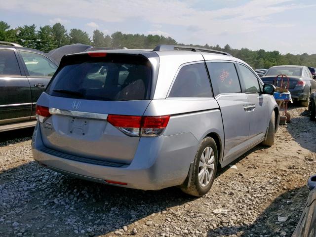 5FNRL5H68GB132343 - 2016 HONDA ODYSSEY EX SILVER photo 4