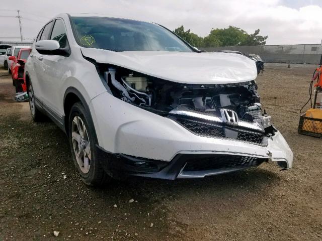 2HKRW1H81JH521920 - 2018 HONDA CR-V EXL WHITE photo 1