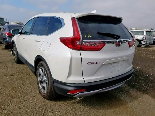 2HKRW1H81JH521920 - 2018 HONDA CR-V EXL WHITE photo 3