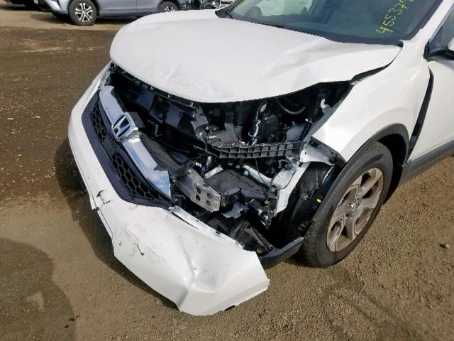 2HKRW1H81JH521920 - 2018 HONDA CR-V EXL WHITE photo 9