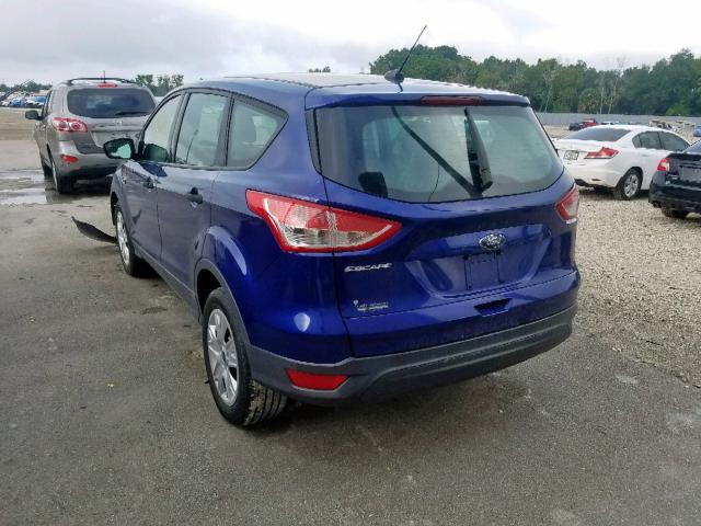 1FMCU0F76FUC20942 - 2015 FORD ESCAPE S BLUE photo 3