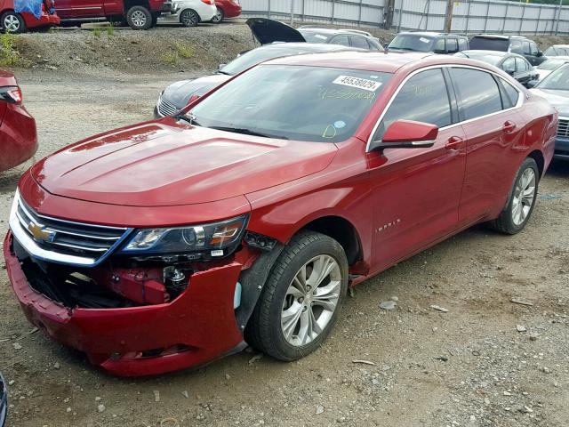 2G1135SR9E9260519 - 2014 CHEVROLET IMPALA ECO BURGUNDY photo 2