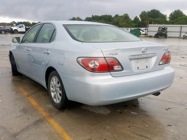 JTHBF30G430137225 - 2003 LEXUS ES 300 SILVER photo 3