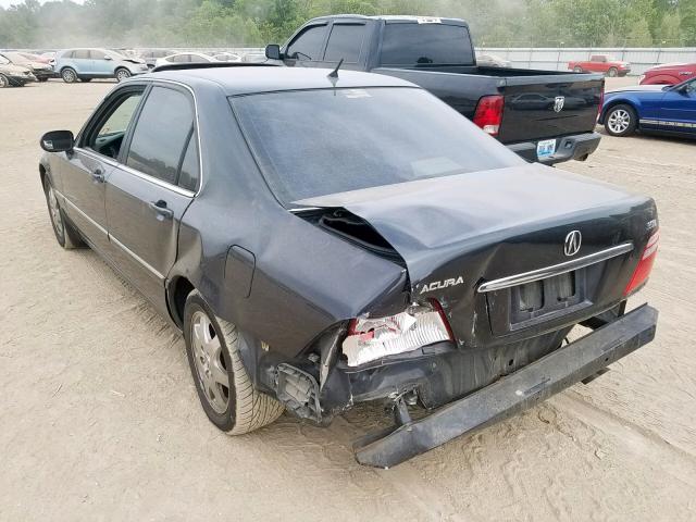 JH4KA96512C003213 - 2002 ACURA 3.5RL BLACK photo 3