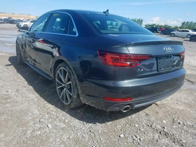 WAUFNAF4XJA073784 - 2018 AUDI A4 PRESTIG GRAY photo 3