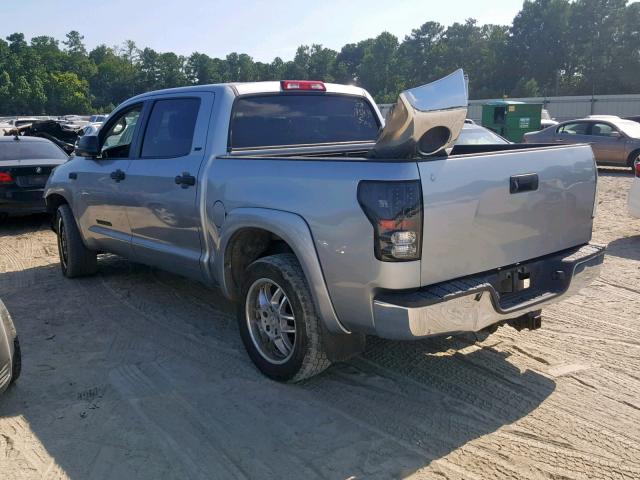 5TBEV54147S469647 - 2007 TOYOTA TUNDRA CRE SILVER photo 3