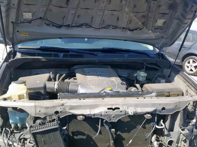 5TBEV54147S469647 - 2007 TOYOTA TUNDRA CRE SILVER photo 7