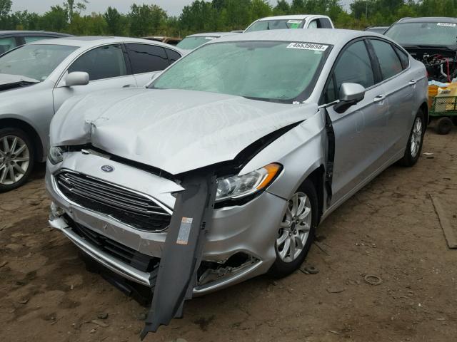 3FA6P0G74HR309206 - 2017 FORD FUSION S SILVER photo 2