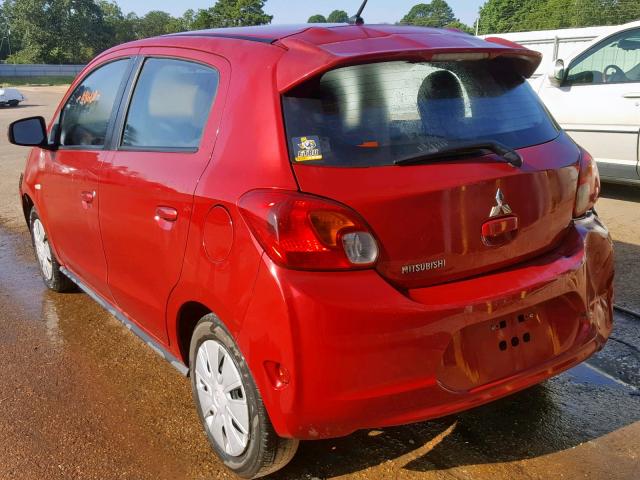 ML32A3HJ3FH000768 - 2015 MITSUBISHI MIRAGE DE RED photo 3