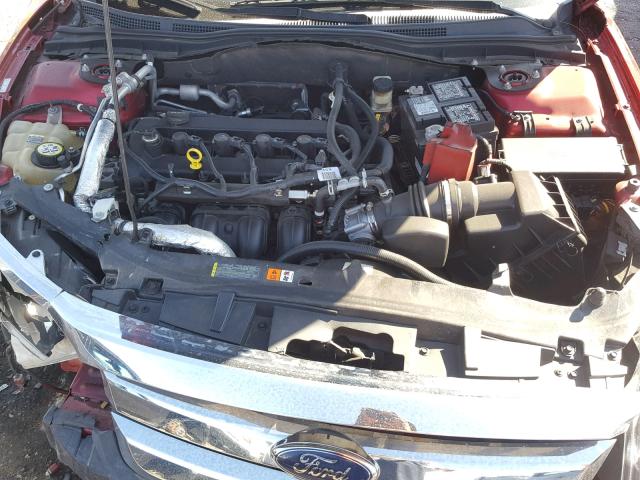 3FAHP0GA8AR134761 - 2010 FORD FUSION S RED photo 7